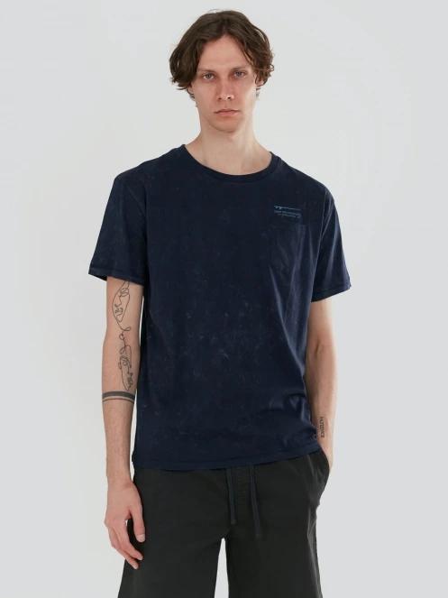 Fundango Dane Surf Pocket-T férfi rövid ujjú póló sötétkék színben 2