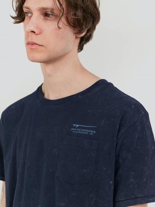 Fundango Dane Surf Pocket-T férfi rövid ujjú póló sötétkék színben 6