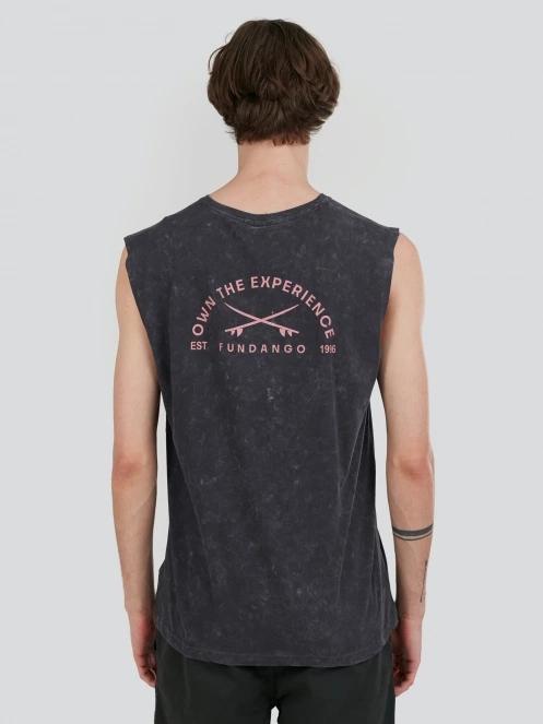 Fundango Alon Surf Tank-T férfi atléta fekete színben 3