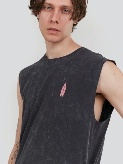 Fundango Alon Surf Tank-T férfi atléta fekete színben 5