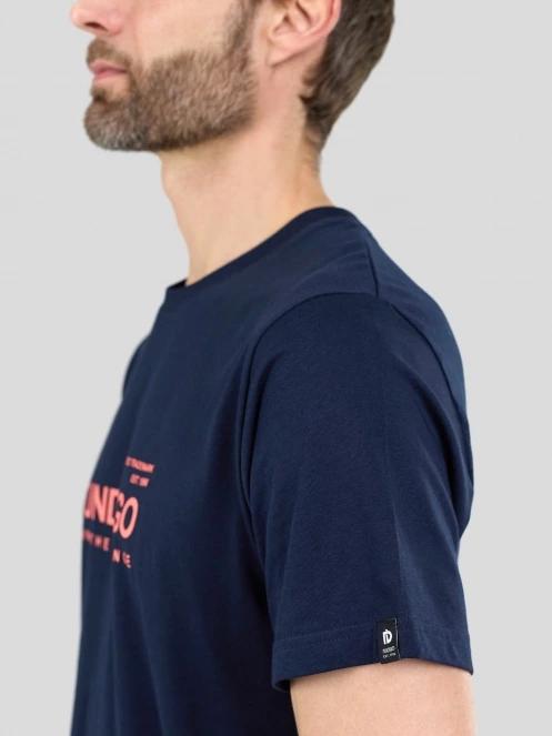 Fundango Vital Graphic-T férfi rövid ujjú póló sötétkék színben 7
