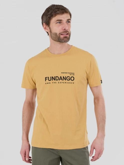 Fundango Vital Graphic-T férfi rövid ujjú póló sárga színben 2