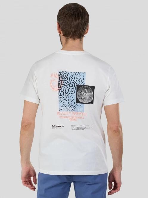 Fundango Breaker Graphic-T férfi rövid ujjú póló fehér színben 3