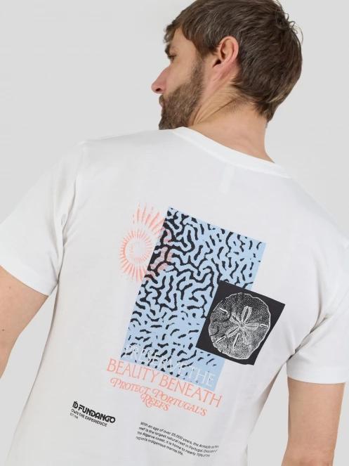 Fundango Breaker Graphic-T férfi rövid ujjú póló fehér színben 7