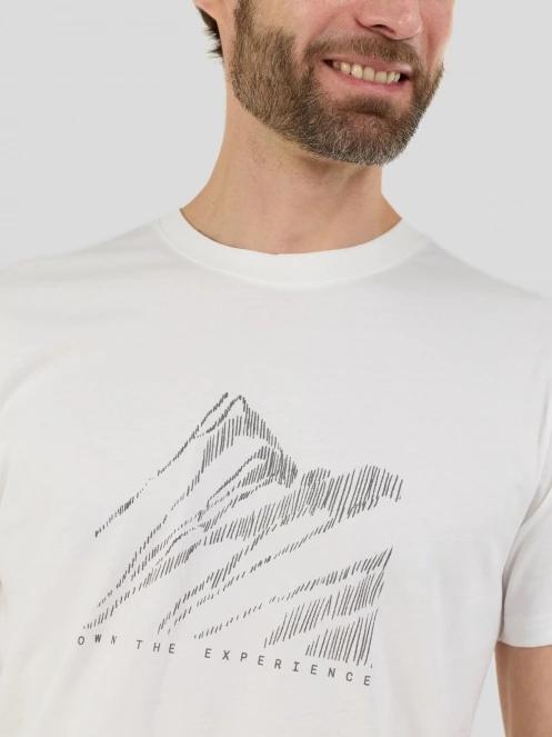 Fundango Montes Graphic-T férfi rövid ujjú póló fehér színben 6