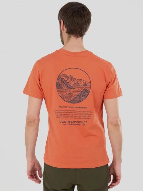 Fundango Montes Graphic-T férfi rövid ujjú póló piros színben 3