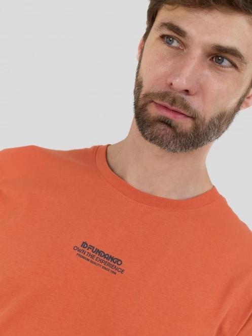 Fundango Montes Graphic-T férfi rövid ujjú póló piros színben 5