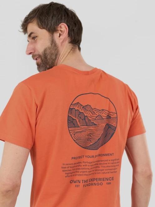 Fundango Montes Graphic-T férfi rövid ujjú póló piros színben 6