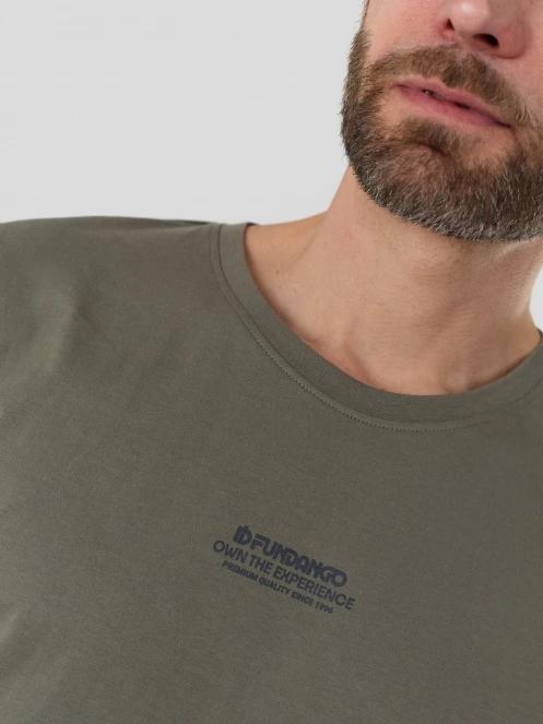 Fundango Montes Graphic-T férfi rövid ujjú póló oliva színben 6