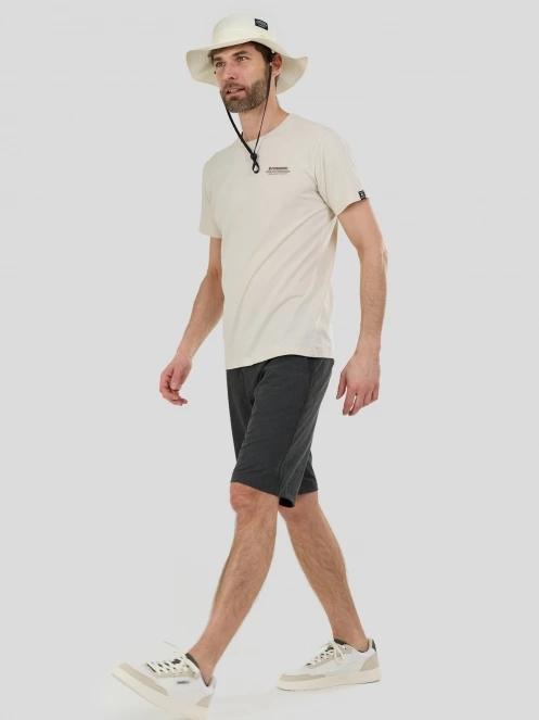 Fundango Montes Graphic-T férfi rövid ujjú póló homok színben 5