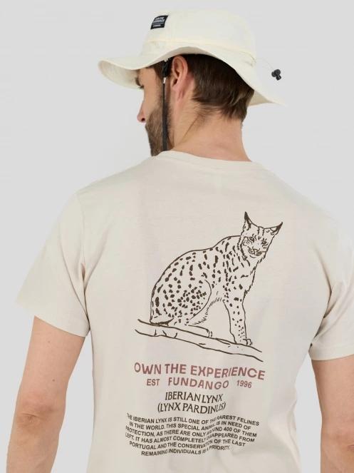 Fundango Montes Graphic-T férfi rövid ujjú póló homok színben 7