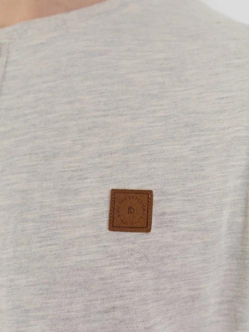 Fundango Phase Henley T-shirt férfi rövid ujjú póló homok színben 7