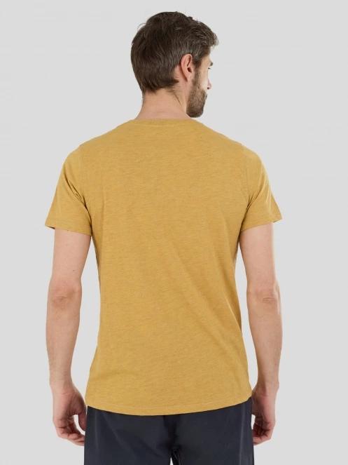 Fundango Phase Henley T-shirt férfi rövid ujjú póló sárga színben 3