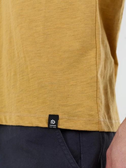 Fundango Phase Henley T-shirt férfi rövid ujjú póló sárga színben 8