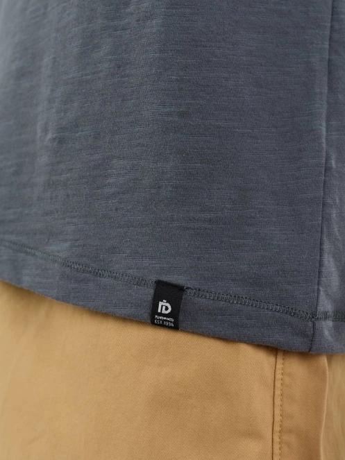 Fundango Phase Henley T-shirt férfi rövid ujjú póló szürke színben 8