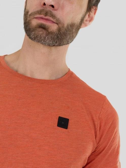 Fundango Jaggy II Structured T-shirt férfi rövid ujjú póló narancssárga színben 6