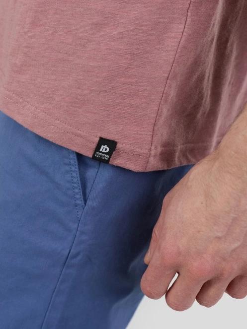 Fundango Jaggy II Structured T-shirt férfi rövid ujjú póló rózsaszín színben 6