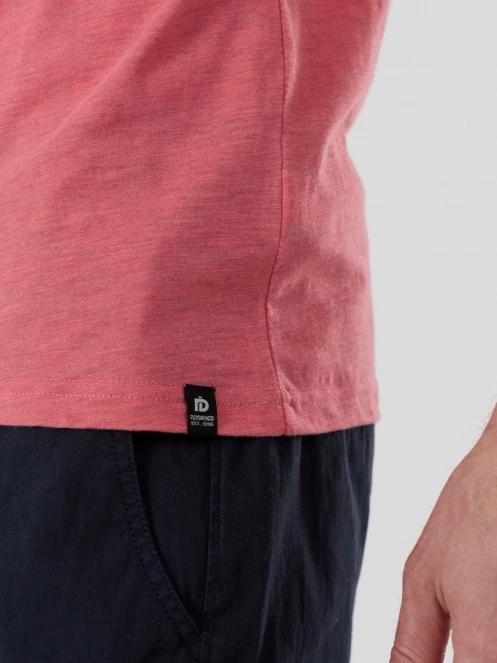 Fundango Jaggy II Structured T-shirt férfi rövid ujjú póló rózsaszín színben 6