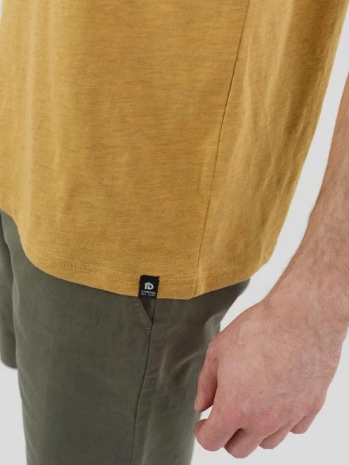 Fundango Jaggy II Structured T-shirt férfi rövid ujjú póló sárga színben 7