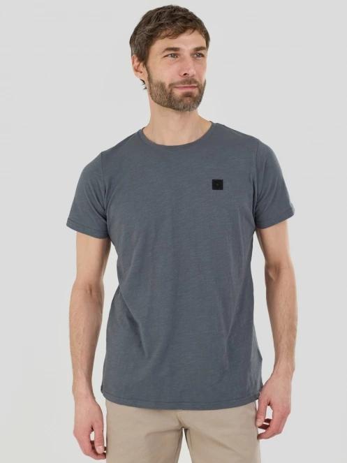 Fundango Jaggy II Structured T-shirt férfi rövid ujjú póló szürke színben 5