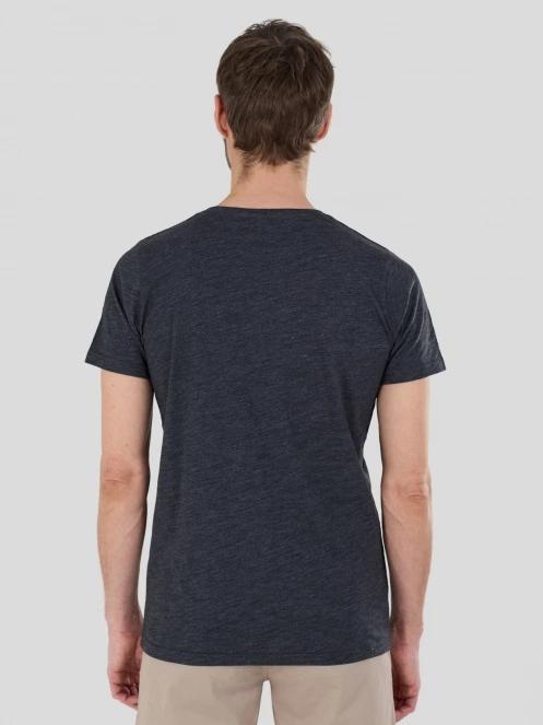 Fundango Jaggy II Structured T-shirt férfi rövid ujjú póló fekete színben 3