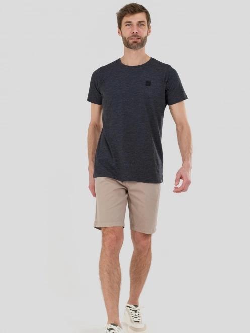 Fundango Jaggy II Structured T-shirt férfi rövid ujjú póló fekete színben 4