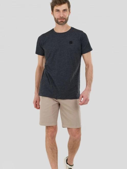 Fundango Jaggy II Structured T-shirt férfi rövid ujjú póló fekete színben 5