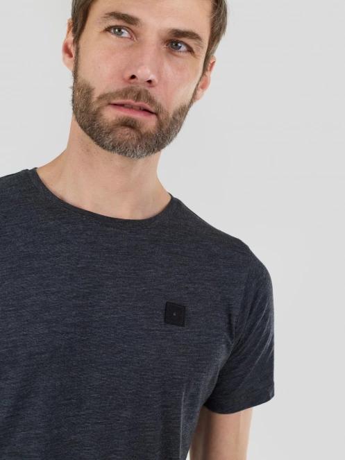 Fundango Jaggy II Structured T-shirt férfi rövid ujjú póló fekete színben 6