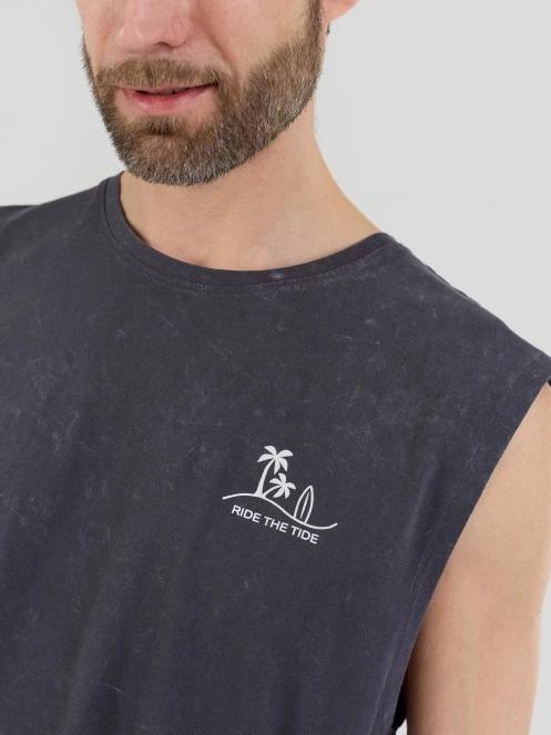 Fundango Alon II Surf Tank-T férfi atléta fekete színben 6