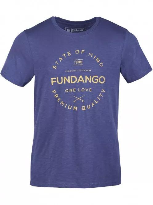 Fundango Basic T Logo 2 férfi rövid ujjú póló kék színben 4