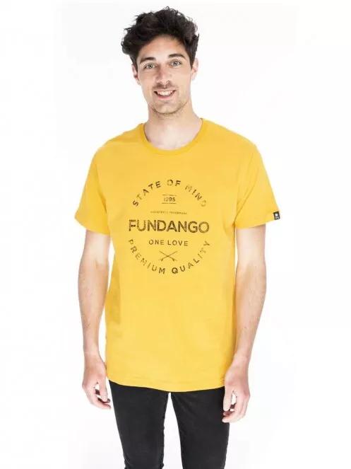 Fundango Basic T Logo 2 férfi rövid ujjú póló narancssárga színben 2