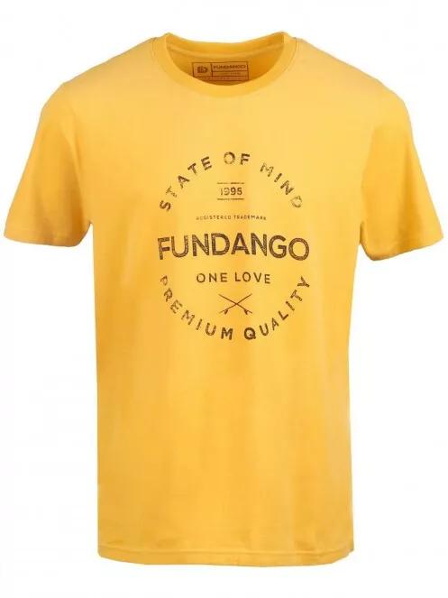 Fundango Basic T Logo 2 férfi rövid ujjú póló narancssárga színben 4