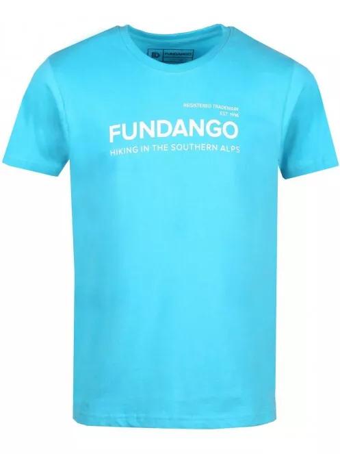 Fundango BASIC T LOGO férfi rövid ujjú póló kék színben 2