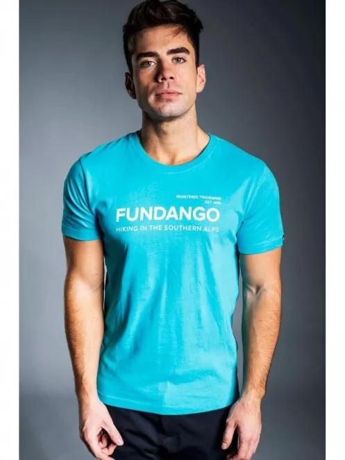 Fundango BASIC T LOGO férfi rövid ujjú póló kék színben 3