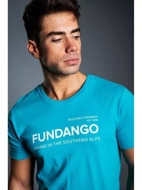 Fundango BASIC T LOGO férfi rövid ujjú póló kék színben 4