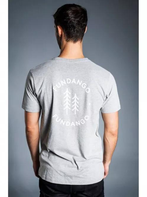 Fundango BASIC T LOGO férfi rövid ujjú póló szürke színben 3