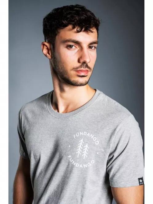 Fundango BASIC T LOGO férfi rövid ujjú póló szürke színben 4