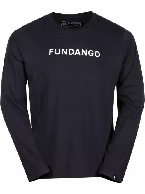 Fundango Mens Long T férfi hosszú ujjú póló fekete színben 4