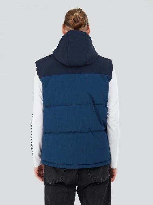 Fundango Karl Padded Vest férfi mellény kék színben 3