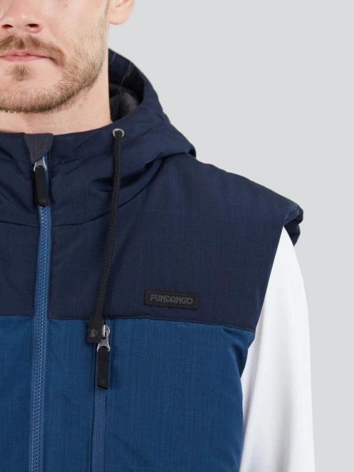 Fundango Karl Padded Vest férfi mellény kék színben 5