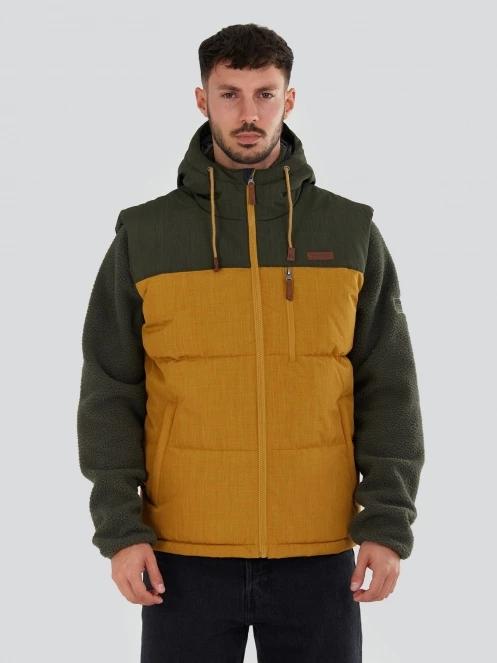 Fundango Karl Padded Vest férfi mellény sárga színben 2