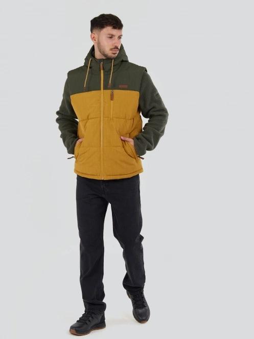 Fundango Karl Padded Vest férfi mellény sárga színben 4