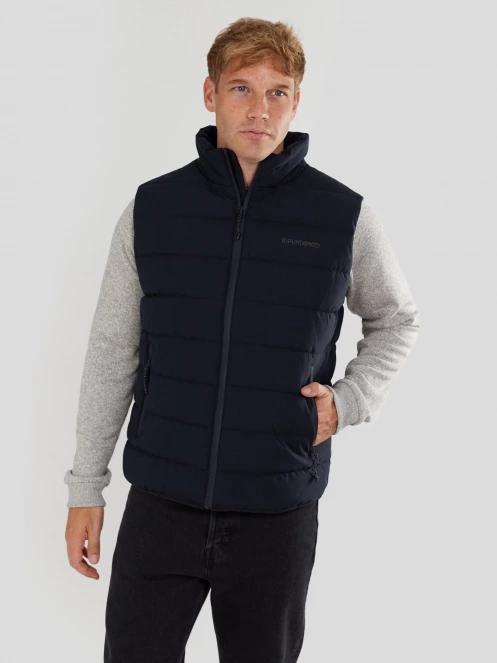 Fundango Vance Padded Vest férfi mellény sötétkék színben 5