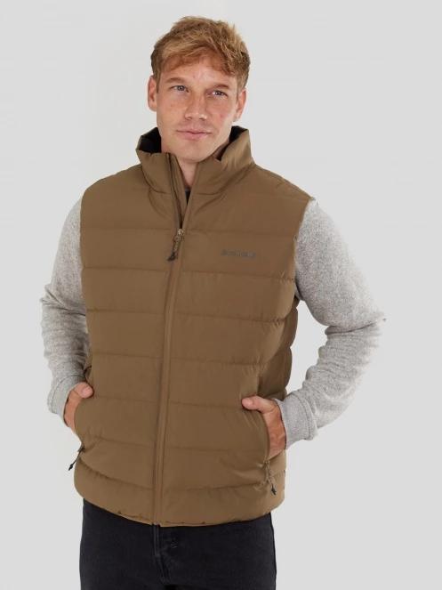 Fundango Vance Padded Vest férfi mellény barna színben 2