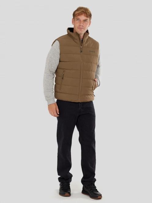 Fundango Vance Padded Vest férfi mellény barna színben 4