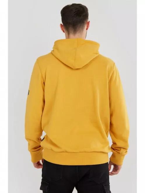 Fundango Hoover Hooded sweatshirt férfi kapucnis pulóver narancssárga színben 3