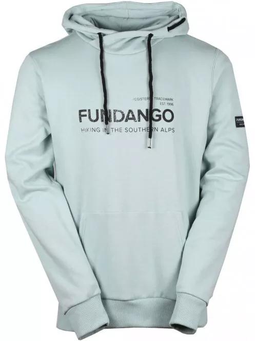 Fundango Hoover Hooded sweatshirt férfi kapucnis pulóver zöld színben 5
