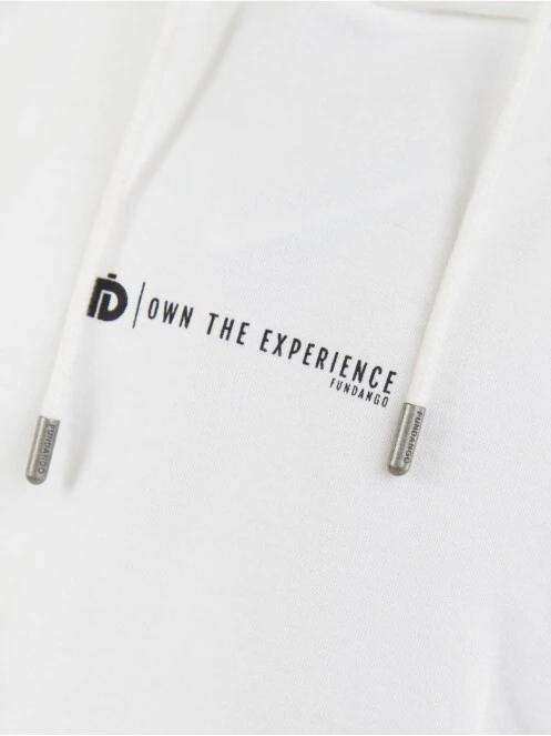 Fundango Talis Hooded Sweatshirt férfi kapucnis pulóver fehér színben 7