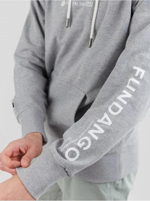Fundango Talis Hooded Sweatshirt férfi kapucnis pulóver szürke színben 4
