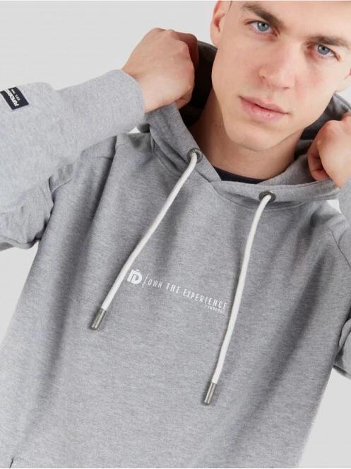 Fundango Talis Hooded Sweatshirt férfi kapucnis pulóver szürke színben 7
